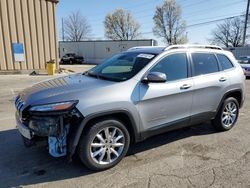 Vehiculos salvage en venta de Copart Moraine, OH: 2014 Jeep Cherokee Limited