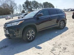 Salvage cars for sale from Copart Loganville, GA: 2018 Toyota Highlander SE