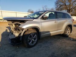 Salvage cars for sale from Copart Chatham, VA: 2014 Toyota Highlander LE