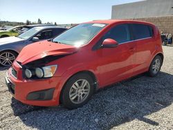 Salvage cars for sale at Mentone, CA auction: 2012 Chevrolet Sonic LT