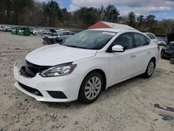 Salvage cars for sale at Mendon, MA auction: 2019 Nissan Sentra S