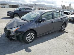 Salvage cars for sale from Copart Sun Valley, CA: 2017 Toyota Prius
