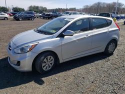 Salvage cars for sale from Copart East Granby, CT: 2015 Hyundai Accent GS