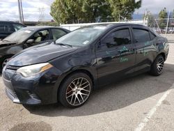 Salvage cars for sale from Copart Rancho Cucamonga, CA: 2016 Toyota Corolla L