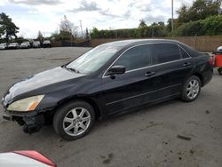 Salvage cars for sale from Copart San Martin, CA: 2005 Honda Accord EX