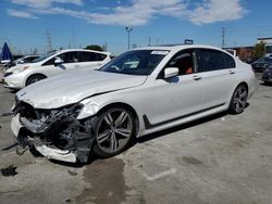 Salvage cars for sale from Copart Wilmington, CA: 2019 BMW 740 I