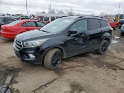 Salvage cars for sale at Woodhaven, MI auction: 2017 Ford Escape SE