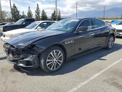 Salvage cars for sale from Copart Rancho Cucamonga, CA: 2018 Maserati Quattroporte S