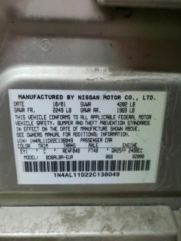 2002 Nissan Altima Base