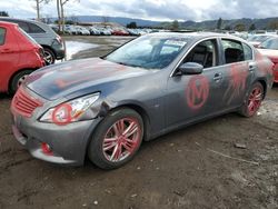 Salvage cars for sale at San Martin, CA auction: 2015 Infiniti Q40