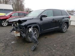 Salvage cars for sale from Copart East Granby, CT: 2017 Toyota Highlander SE