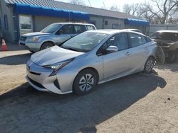 Salvage cars for sale from Copart Wichita, KS: 2018 Toyota Prius