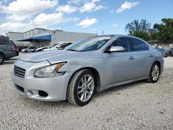 Salvage cars for sale from Copart Opa Locka, FL: 2011 Nissan Maxima S