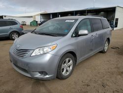 Salvage cars for sale at Brighton, CO auction: 2016 Toyota Sienna LE