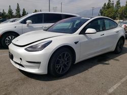 Salvage cars for sale from Copart Rancho Cucamonga, CA: 2022 Tesla Model 3