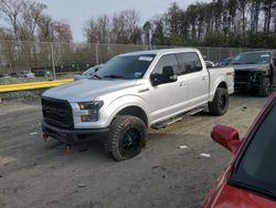 Salvage cars for sale at Waldorf, MD auction: 2015 Ford F150 Supercrew