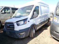 Salvage trucks for sale at Brighton, CO auction: 2020 Ford Transit T-350