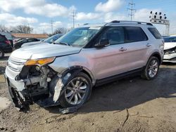 Salvage cars for sale at Columbus, OH auction: 2015 Ford Explorer XLT