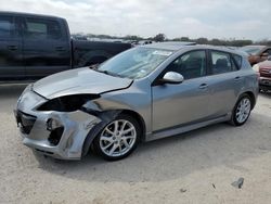 Salvage cars for sale from Copart San Antonio, TX: 2012 Mazda 3 S