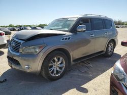 Salvage cars for sale at San Antonio, TX auction: 2013 Infiniti QX56