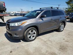 Toyota salvage cars for sale: 2016 Toyota Highlander Hybrid Limited