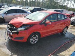 Salvage cars for sale at Harleyville, SC auction: 2015 Ford Fiesta SE