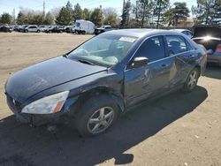 Salvage cars for sale from Copart Denver, CO: 2003 Honda Accord EX
