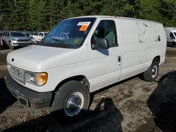 Ford salvage cars for sale: 2002 Ford Econoline E250 Van