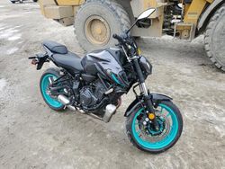 Salvage motorcycles for sale at Hampton, VA auction: 2023 Yamaha MT07