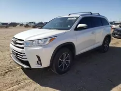 Salvage cars for sale from Copart Amarillo, TX: 2019 Toyota Highlander SE