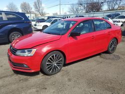Salvage cars for sale from Copart Moraine, OH: 2016 Volkswagen Jetta Sport