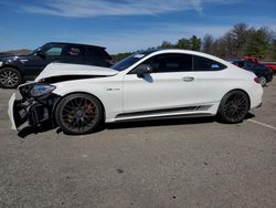 Mercedes-Benz C 63 AMG-S salvage cars for sale: 2017 Mercedes-Benz C 63 AMG-S
