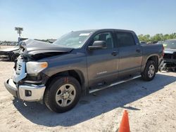 Salvage cars for sale at Houston, TX auction: 2016 Toyota Tundra Crewmax SR5