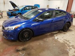 Salvage cars for sale at Lansing, MI auction: 2017 KIA Forte LX