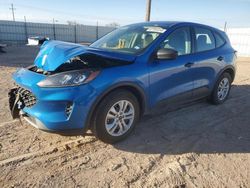 Salvage cars for sale at Andrews, TX auction: 2020 Ford Escape S