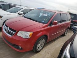 Salvage cars for sale at Wilmer, TX auction: 2013 Dodge Grand Caravan Crew