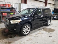 Salvage cars for sale at Rogersville, MO auction: 2009 Toyota Highlander Hybrid Limited