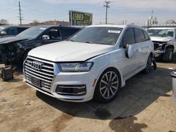 Salvage cars for sale at Chicago Heights, IL auction: 2017 Audi Q7 Premium Plus