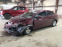 Honda salvage cars for sale: 2015 Honda Civic LX