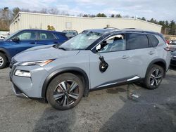 Salvage cars for sale at Exeter, RI auction: 2021 Nissan Rogue Platinum