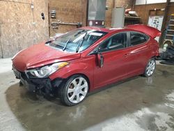 Salvage cars for sale from Copart Ebensburg, PA: 2012 Hyundai Elantra GLS