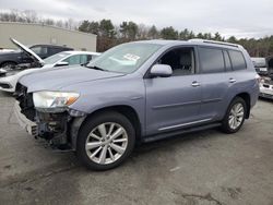 Salvage cars for sale at Exeter, RI auction: 2010 Toyota Highlander Hybrid Limited