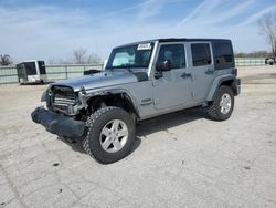 Salvage cars for sale at Kansas City, KS auction: 2016 Jeep Wrangler Unlimited Sport