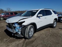 Salvage cars for sale at Des Moines, IA auction: 2021 Chevrolet Traverse LT