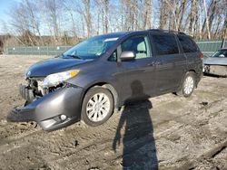 Salvage cars for sale at Candia, NH auction: 2014 Toyota Sienna XLE