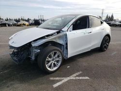 Salvage cars for sale at Rancho Cucamonga, CA auction: 2021 Tesla Model Y