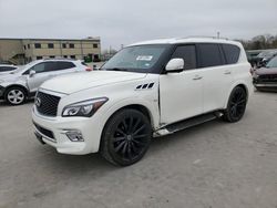 Salvage cars for sale at Wilmer, TX auction: 2017 Infiniti QX80 Base