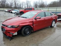 Salvage cars for sale from Copart Ellwood City, PA: 2016 Chevrolet Malibu LT