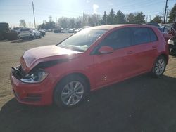 Volkswagen Golf Vehiculos salvage en venta: 2015 Volkswagen Golf TDI