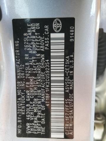 2012 Toyota Camry Base